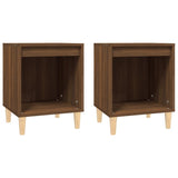ZNTS Bedside Cabinets 2 pcs Brown Oak 40x35x50 cm 821873