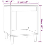 ZNTS Bedside Cabinets 2 pcs Brown Oak 40x35x50 cm 821873