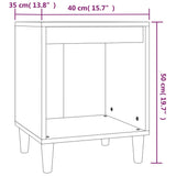 ZNTS Bedside Cabinets 2 pcs Brown Oak 40x35x50 cm 821873
