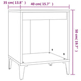 ZNTS Bedside Cabinets 2 pcs White 40x35x50 cm 821875