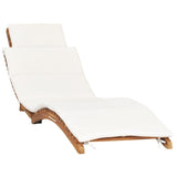 ZNTS Sun Loungers 2 pcs with Cushions Solid Wood Teak 3143633