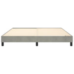 ZNTS Box Spring Bed Frame Light Grey 180x200 cm 6FT Super King Velvet 3120784