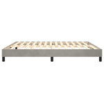 ZNTS Box Spring Bed Frame Light Grey 180x200 cm 6FT Super King Velvet 3120784