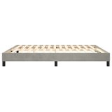 ZNTS Box Spring Bed Frame Light Grey 180x200 cm 6FT Super King Velvet 3120784