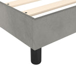 ZNTS Box Spring Bed Frame Light Grey 180x200 cm 6FT Super King Velvet 3120784