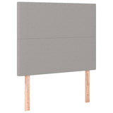 ZNTS Headboards 2 pcs Light Grey 100x5x78/88 cm Fabric 3116042
