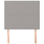 ZNTS Headboards 2 pcs Light Grey 100x5x78/88 cm Fabric 3116042