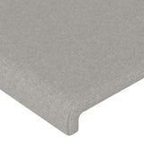 ZNTS Headboards 2 pcs Light Grey 100x5x78/88 cm Fabric 3116042