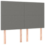 ZNTS Headboards 4 pcs Dark Grey 72x5x78/88 cm Fabric 3116051