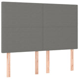 ZNTS Headboards 4 pcs Dark Grey 72x5x78/88 cm Fabric 3116051