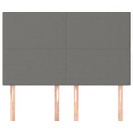 ZNTS Headboards 4 pcs Dark Grey 72x5x78/88 cm Fabric 3116051