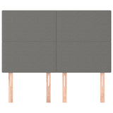ZNTS Headboards 4 pcs Dark Grey 72x5x78/88 cm Fabric 3116051