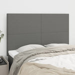 ZNTS Headboards 4 pcs Dark Grey 72x5x78/88 cm Fabric 3116051