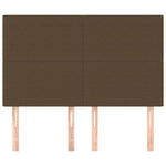 ZNTS Headboards 4 pcs Dark Brown 72x5x78/88 cm Fabric 3116053