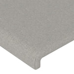 ZNTS Headboards 4 pcs Light Grey 100x5x78/88 cm Fabric 3116074