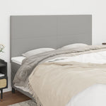 ZNTS Headboards 4 pcs Light Grey 100x5x78/88 cm Fabric 3116074