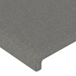 ZNTS Headboards 4 pcs Dark Grey 100x5x78/88 cm Fabric 3116075