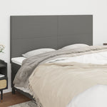 ZNTS Headboards 4 pcs Dark Grey 100x5x78/88 cm Fabric 3116075