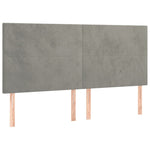 ZNTS Headboards 4 pcs Light Grey 100x5x78/88 cm Velvet 3116118