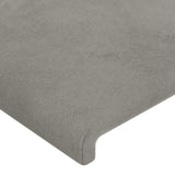 ZNTS Headboards 4 pcs Light Grey 100x5x78/88 cm Velvet 3116118