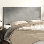 ZNTS Headboards 4 pcs Light Grey 100x5x78/88 cm Velvet 3116118
