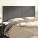 ZNTS Headboards 4 pcs Dark Grey 100x5x78/88 cm Velvet 3116119