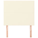 ZNTS Headboards 2 pcs Cream 100x5x78/88 cm Faux Leather 3116138