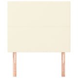 ZNTS Headboards 2 pcs Cream 100x5x78/88 cm Faux Leather 3116138
