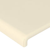 ZNTS Headboards 2 pcs Cream 100x5x78/88 cm Faux Leather 3116138