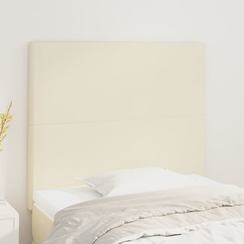 ZNTS Headboards 2 pcs Cream 100x5x78/88 cm Faux Leather 3116138