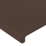 ZNTS Headboards 2 pcs Brown 100x5x78/88 cm Faux Leather 3116139