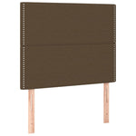 ZNTS Headboards 2 pcs Dark Brown 80x5x78/88 cm Fabric 3116169