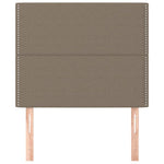 ZNTS Headboards 2 pcs Taupe 80x5x78/88 cm Fabric 3116170