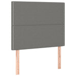 ZNTS Headboards 2 pcs Dark Grey 90x5x78/88 cm Fabric 3116175