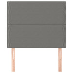 ZNTS Headboards 2 pcs Dark Grey 90x5x78/88 cm Fabric 3116175