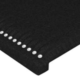 ZNTS Headboards 4 pcs Black 72x5x78/88 cm Fabric 3116192