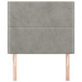 ZNTS Headboards 2 pcs Light Grey 90x5x78/88 cm Velvet 3116228