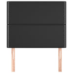 ZNTS Headboards 2 pcs Black 80x5x78/88 cm Faux Leather 3116264