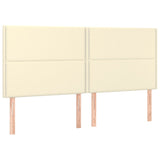 ZNTS Headboards 4 pcs Cream 90x5x78/88 cm Faux Leather 3116296