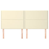 ZNTS Headboards 4 pcs Cream 90x5x78/88 cm Faux Leather 3116296