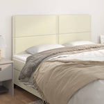 ZNTS Headboards 4 pcs Cream 90x5x78/88 cm Faux Leather 3116296