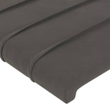 ZNTS Headboards 4 pcs Dark Grey 100x5x78/88 cm Velvet 3116539