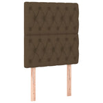 ZNTS Headboards 2 pcs Dark Brown 80x7x78/88 cm Fabric 3116645