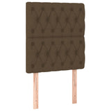 ZNTS Headboards 2 pcs Dark Brown 80x7x78/88 cm Fabric 3116645