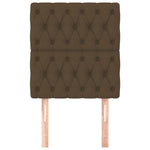 ZNTS Headboards 2 pcs Dark Brown 80x7x78/88 cm Fabric 3116645