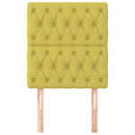 ZNTS Headboards 2 pcs Green 80x7x78/88 cm Fabric 3116649