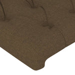 ZNTS Headboards 4 pcs Dark Brown 100x7x78/88 cm Fabric 3116693