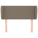 ZNTS Headboard with Ears Taupe 93x23x78/88 cm Fabric 3116850