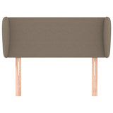 ZNTS Headboard with Ears Taupe 93x23x78/88 cm Fabric 3116850