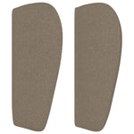 ZNTS Headboard with Ears Taupe 93x23x78/88 cm Fabric 3116850